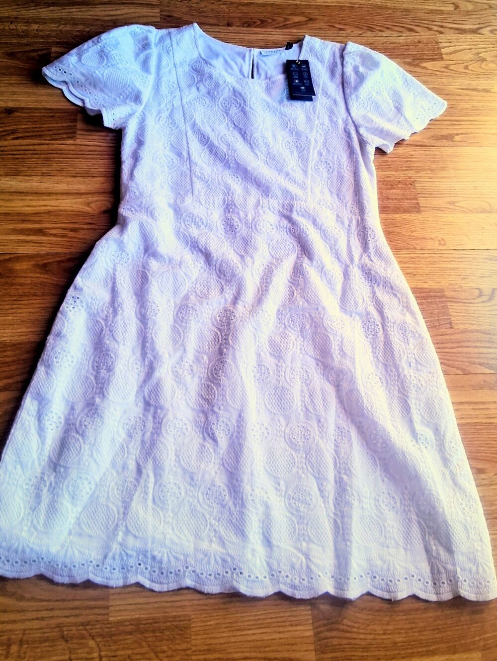 NWT Ladies All White Dress, By CABANA Life SZ S,
